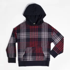 Jacquard Plaid Hoodie