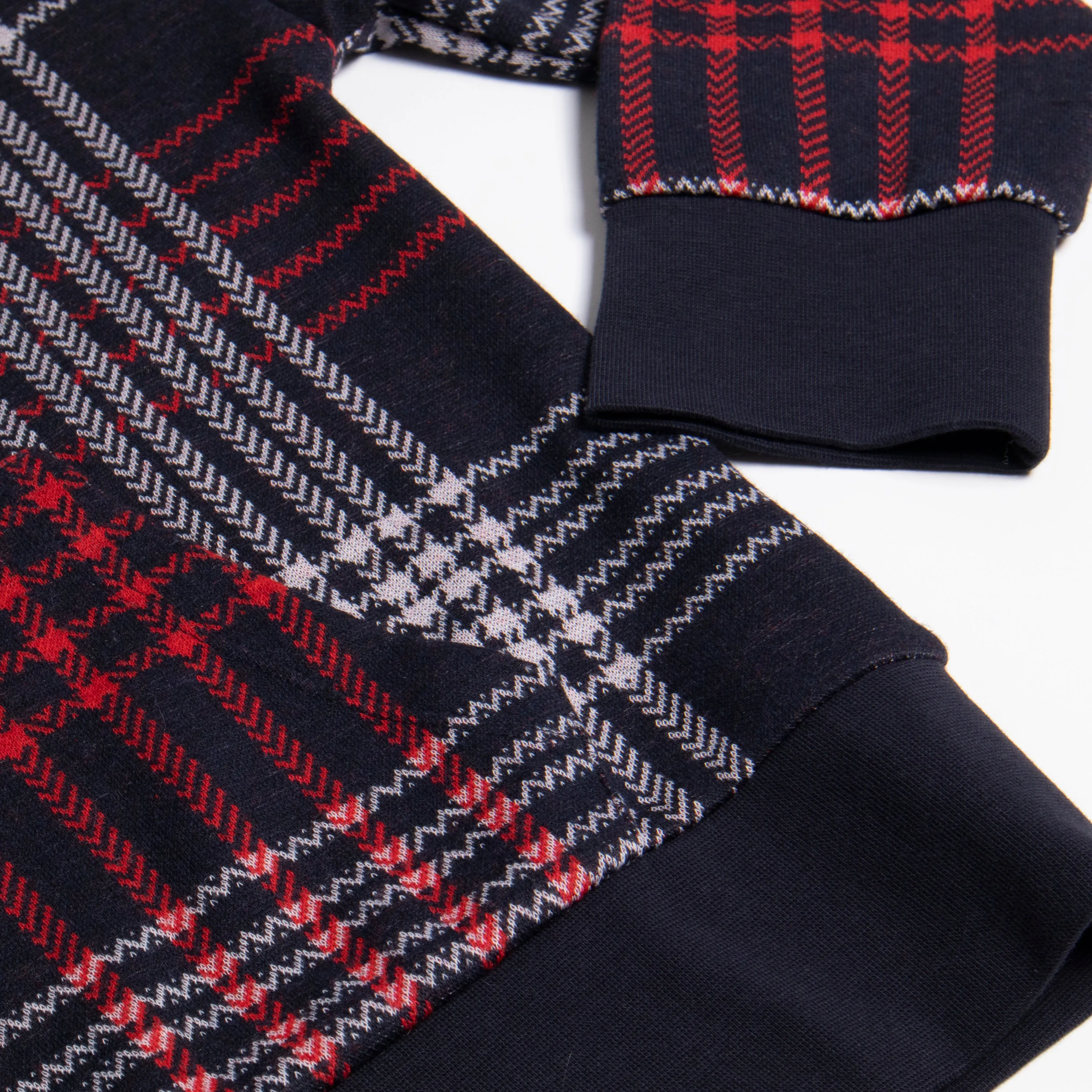 Jacquard Plaid Hoodie