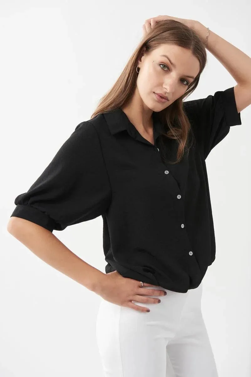 Joseph Ribkoff Black Blouse Plus Size 212281P