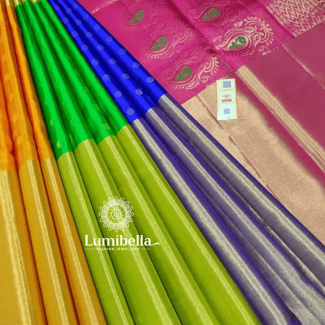 Kanchipuram Pattu Saree Multi Wrap Model