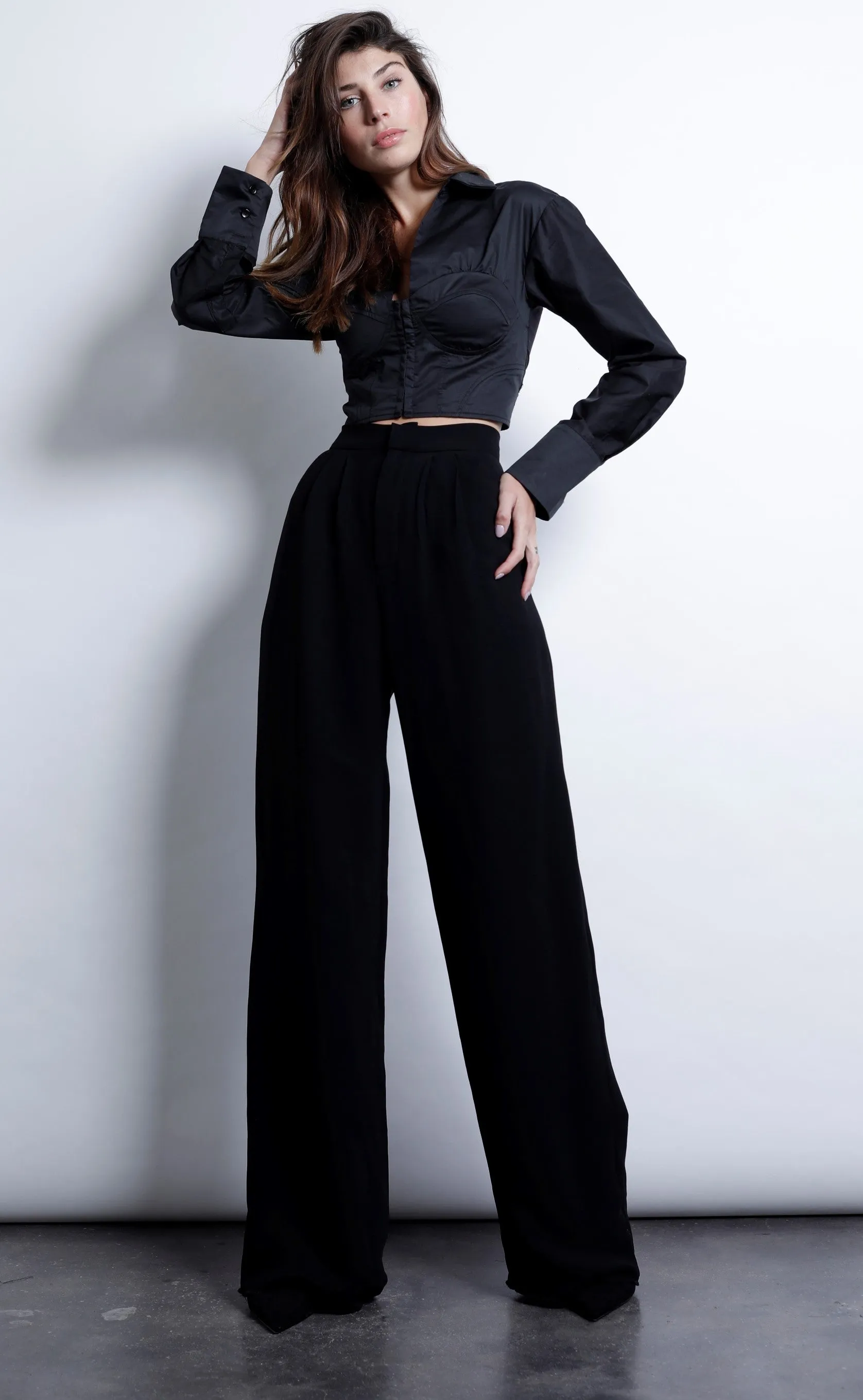 Karina Grimaldi black blouse - Aster top.