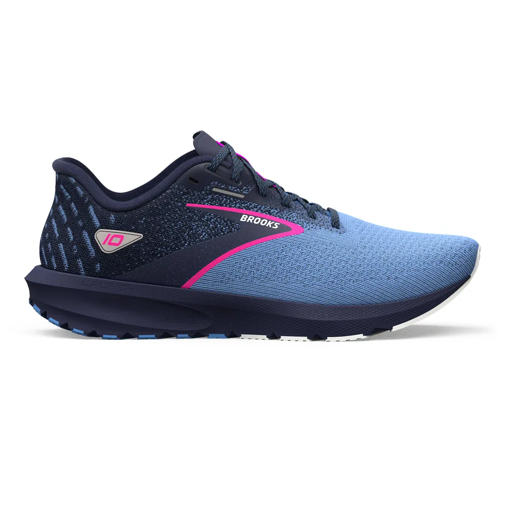 Launch 10 Women's Running Shoe: Peacoat/Marina Blue/Pink Glo, Size 7.5