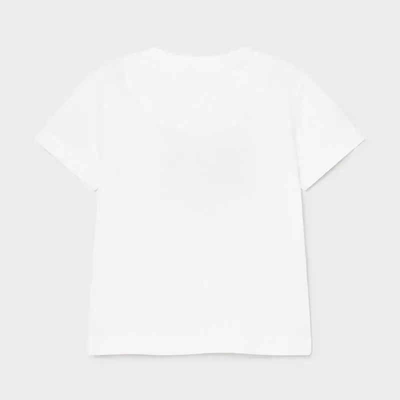 Lenticular Baby Boy T-shirt - White, Short-sleeved.