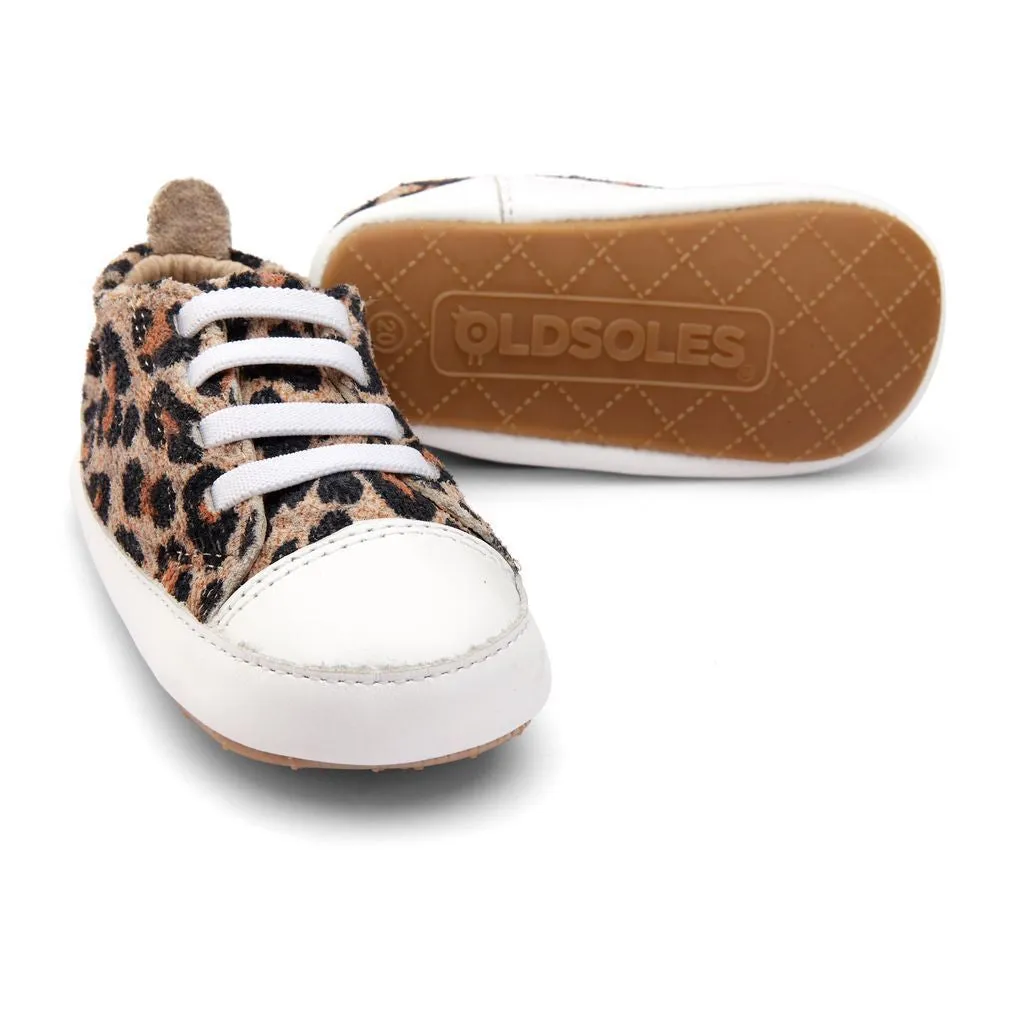 Leopard Print Casual Jogger Sneakers - Beige