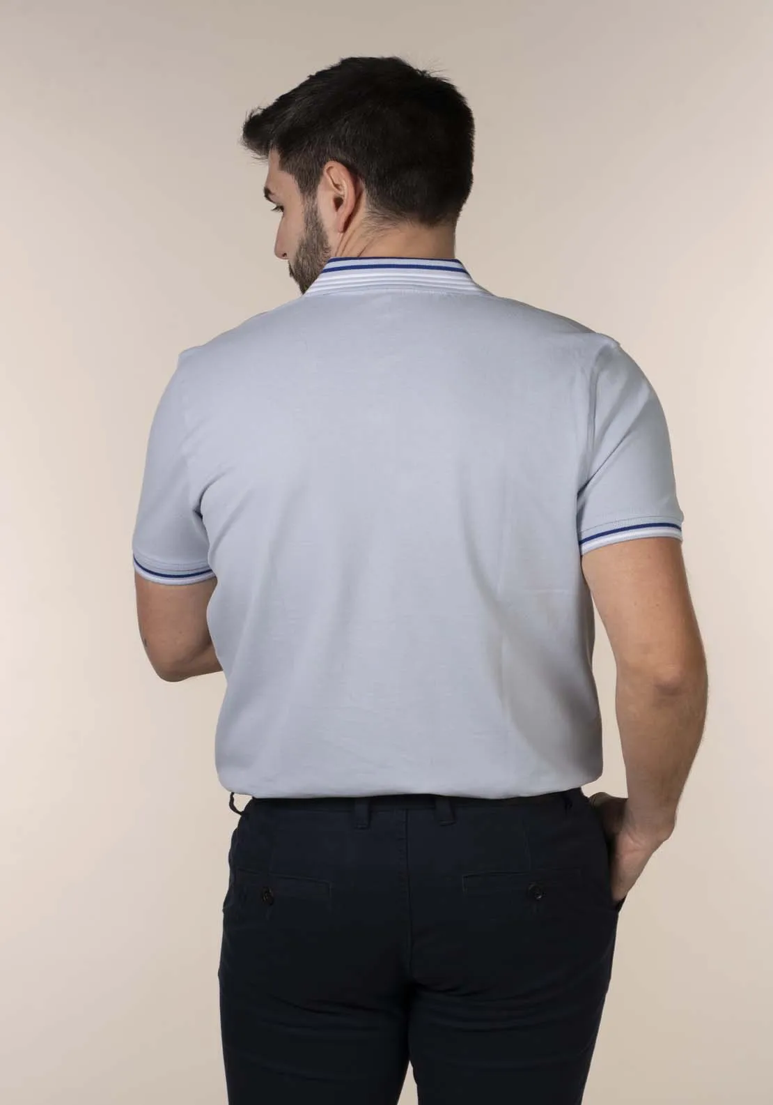 Light Blue Men's Polo Shirt