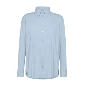 Light Blue Oxford Boyfriend Shirt - Women