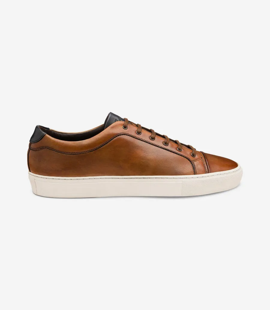 Loake Dash Leather Sneakers Chestnut -Shop Now