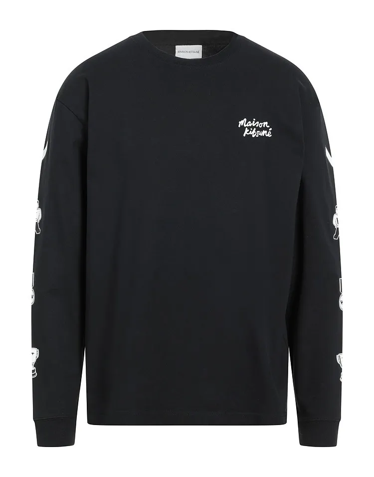 Maison Kitsune Long Sleeve T-Shirt: Logo Designers