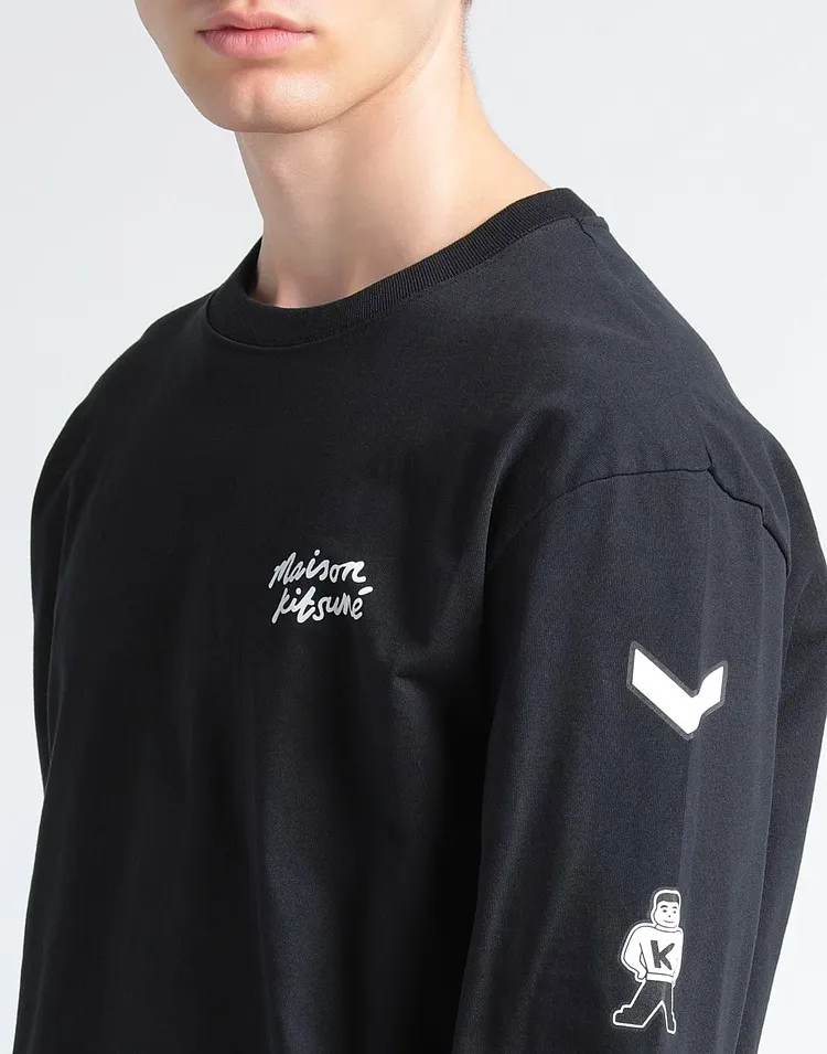 Maison Kitsune Long Sleeve T-Shirt: Logo Designers