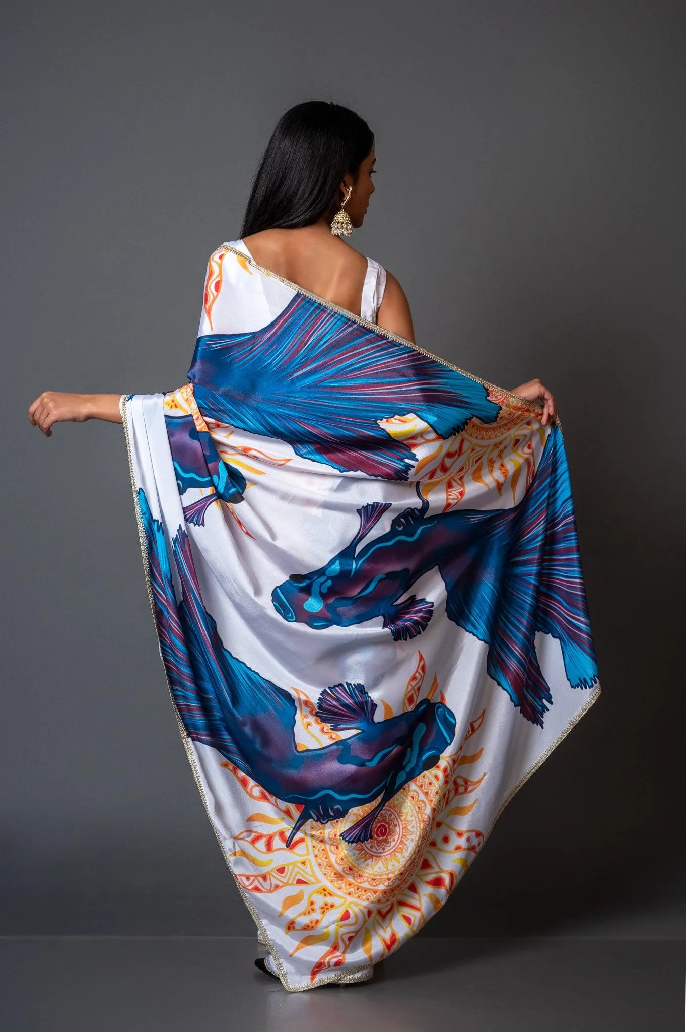 Matsya Crepe Saree