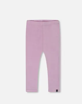 Mauve Rib Leggings