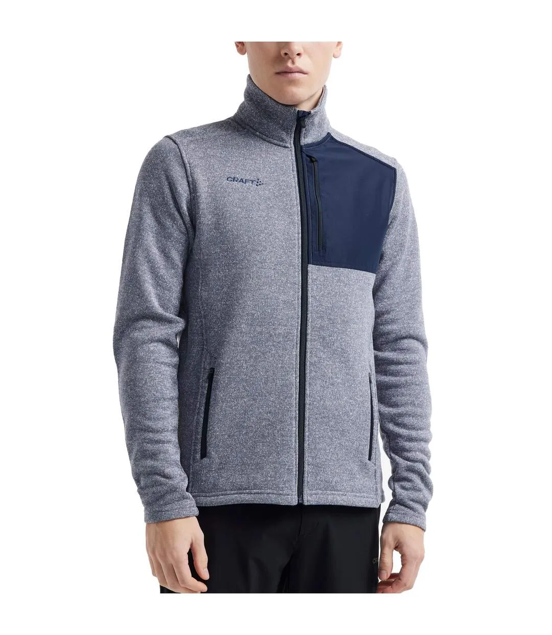 Mens adv explore fleece heavy jacket flow/blaze Craft