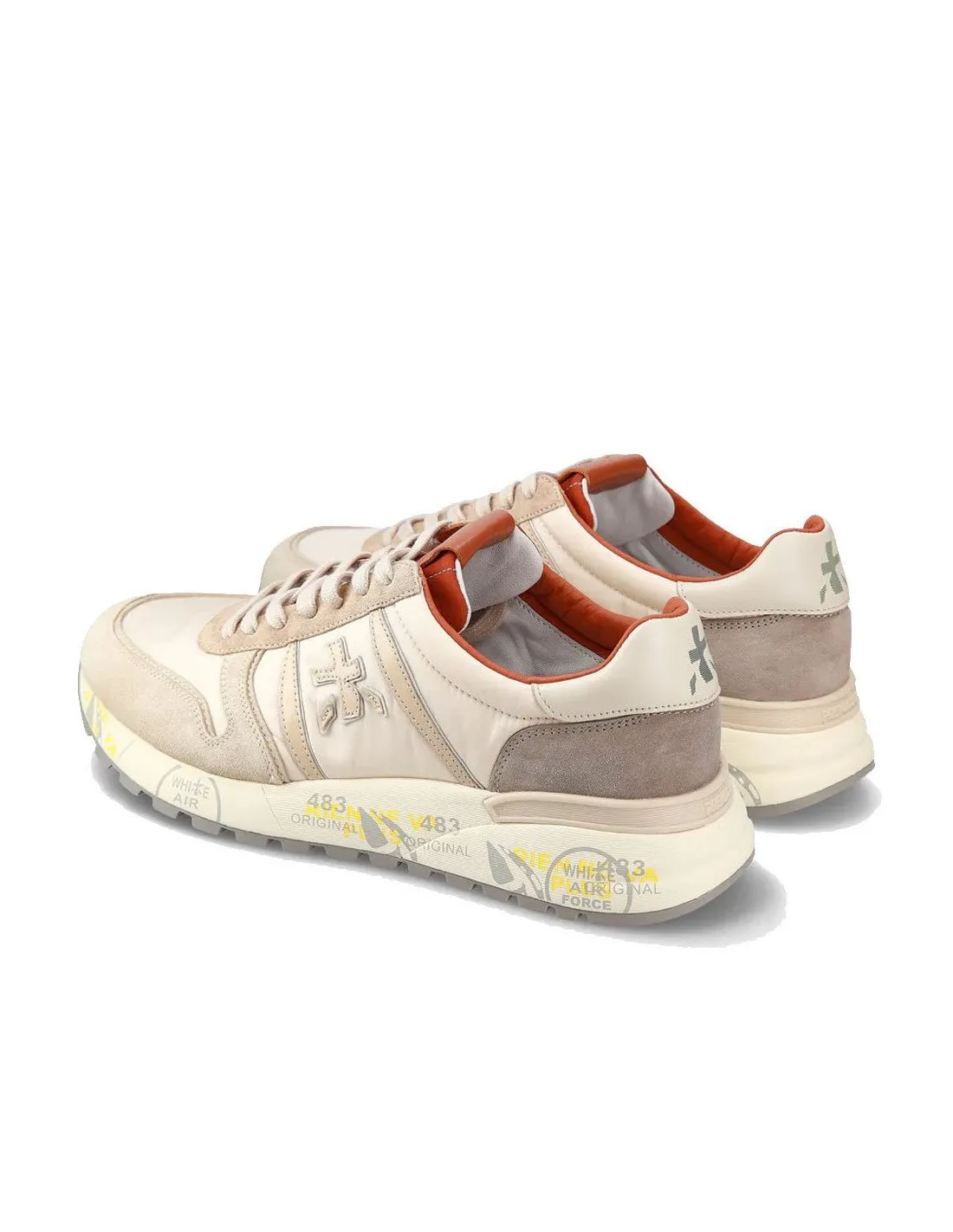 Men's beige Premiata Lander 6633 sneakers