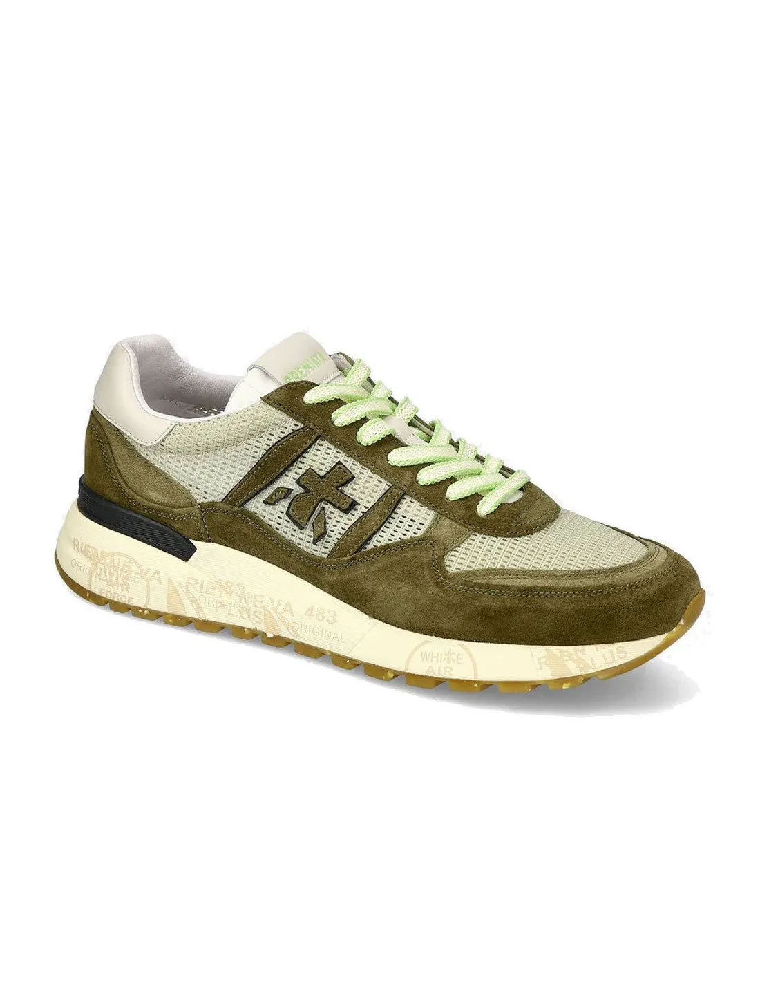 Men's Premiata Landeck 6630 Green Sneakers