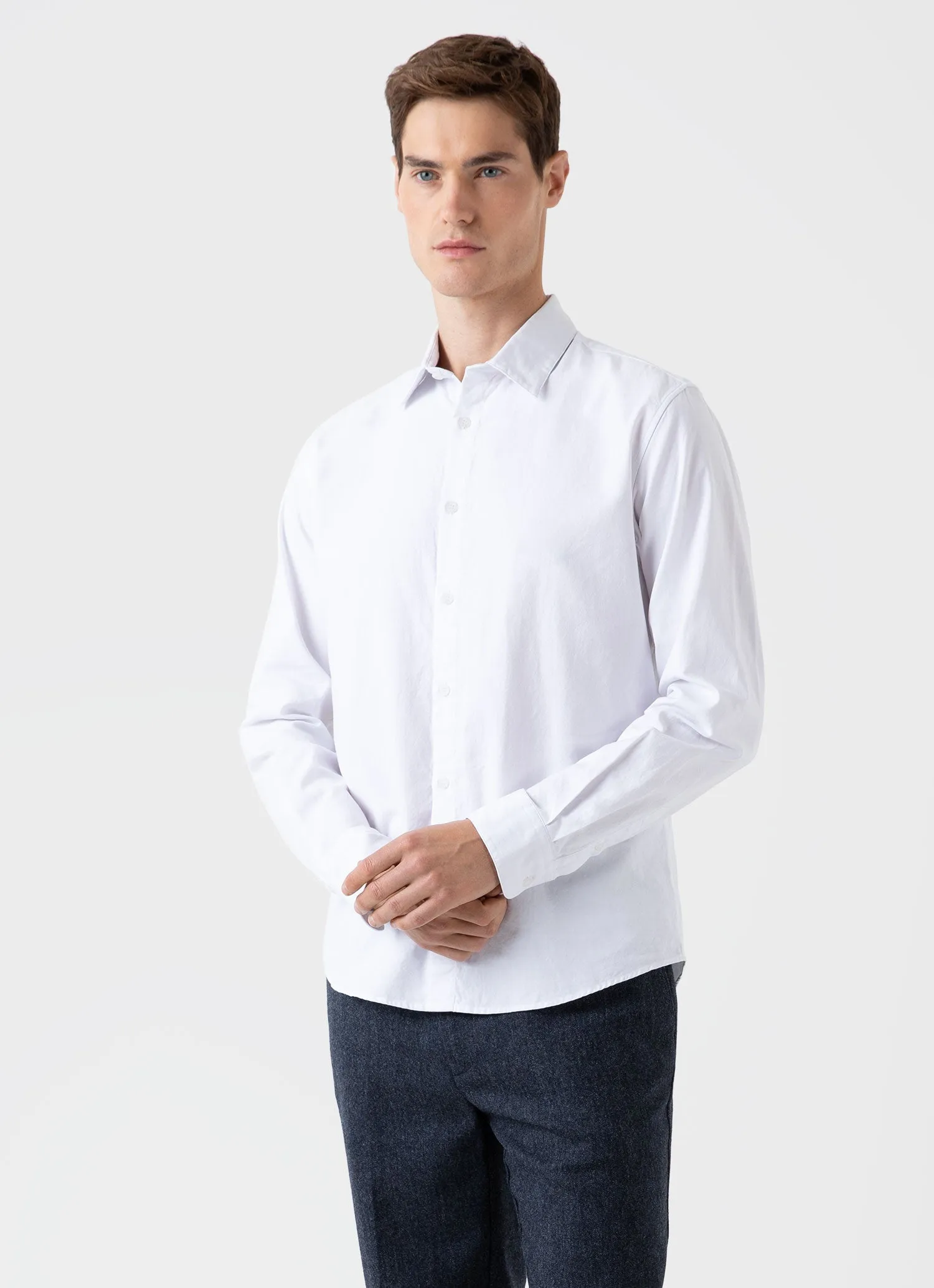 Men's White Oxford Shirt