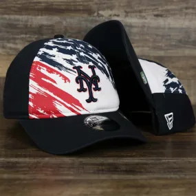 Mets 2022 4th of July Dad Hat | Navy - Stars and Stripes Design - 9Twenty