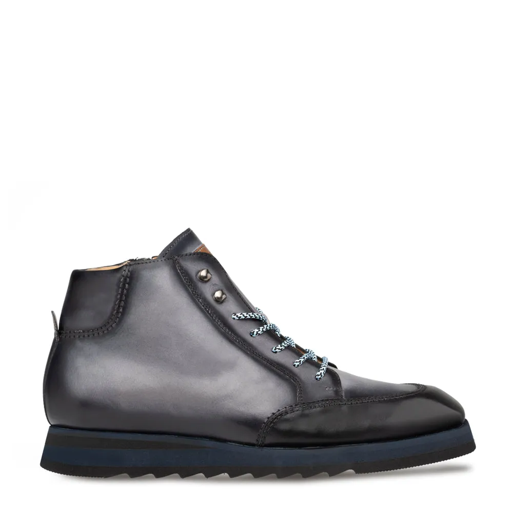 Mezlan A20452 Men's Shoes Graphite Calf-Skin Leather High-Top Hybrid Boots (MZ3532)