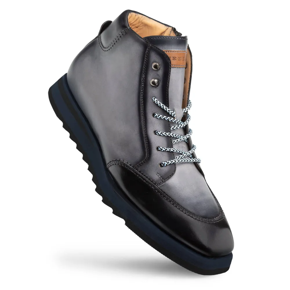 Mezlan A20452 Men's Shoes Graphite Calf-Skin Leather High-Top Hybrid Boots (MZ3532)