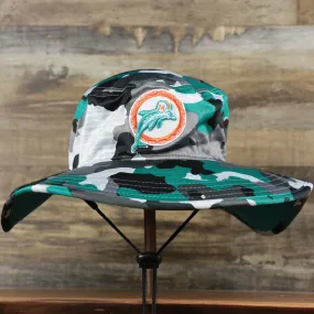 Miami Dolphins NFL Training Camp 2022 Camo Bucket Hat | Turquoise Bucket Hat