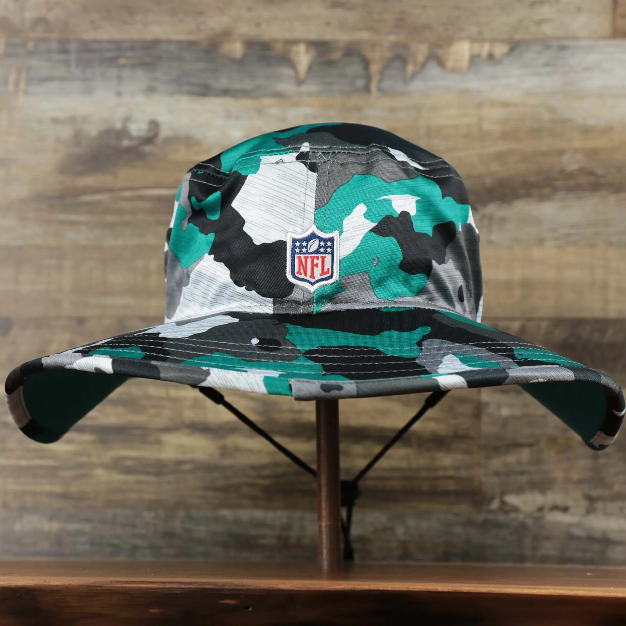 Miami Dolphins NFL Training Camp 2022 Camo Bucket Hat | Turquoise Bucket Hat