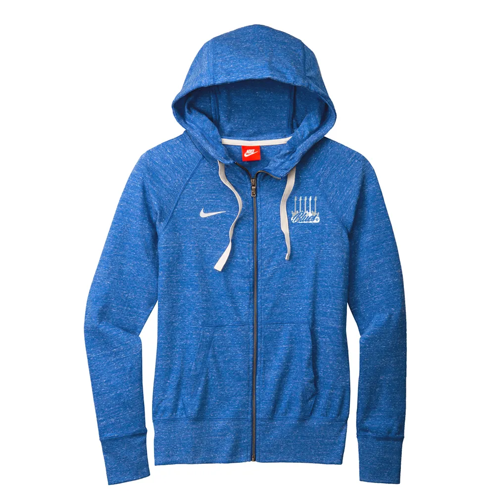 Monochromatic Blues Nike Vintage Full Zip Hoodie (Women)