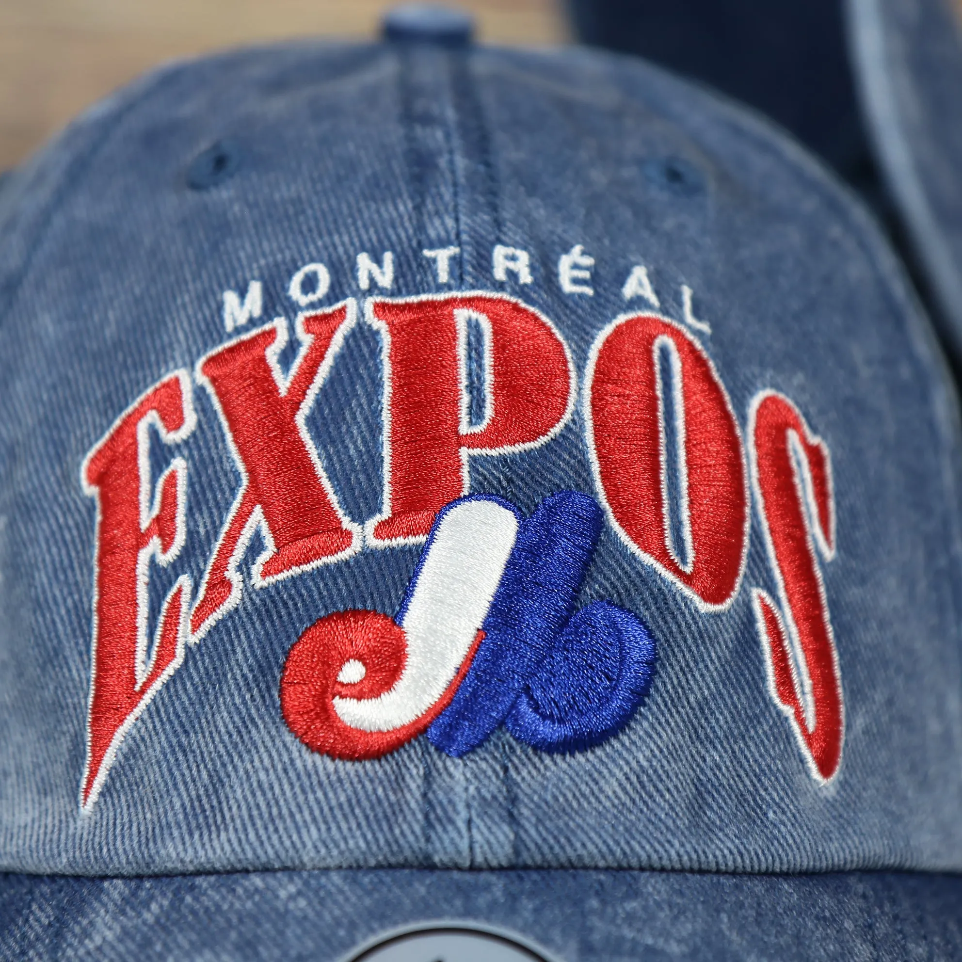 Montreal Expos Vintage Blue Dad Hat | Adjustable Baseball Cap