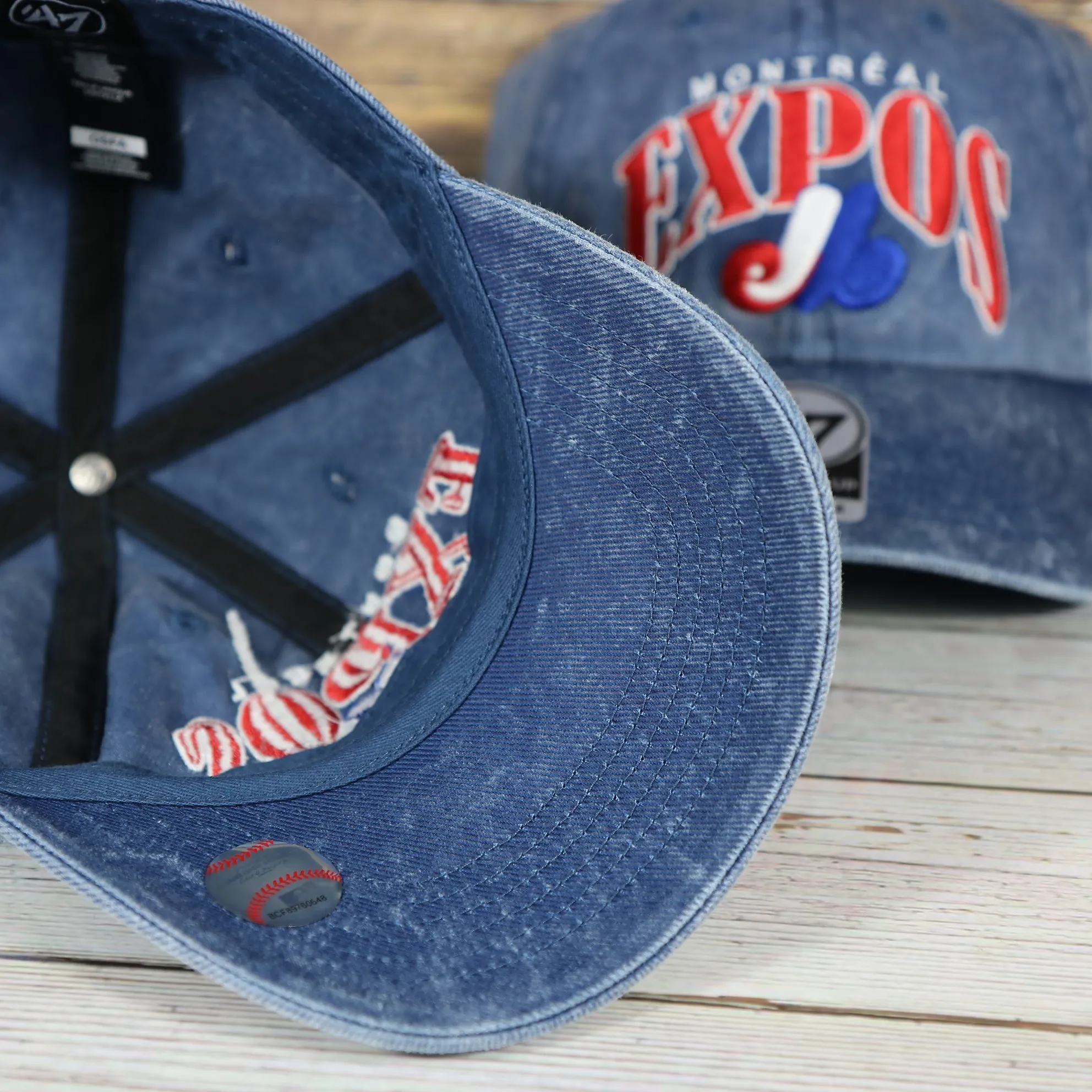 Montreal Expos Vintage Blue Dad Hat | Adjustable Baseball Cap