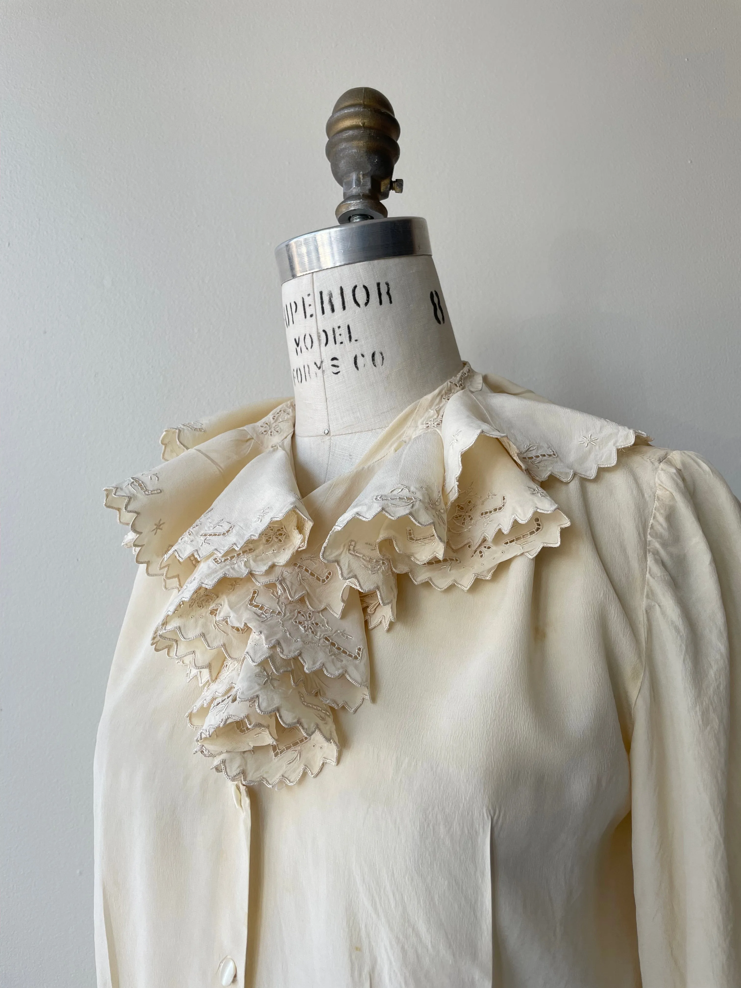 Nadine Silk Blouse, 1930s style