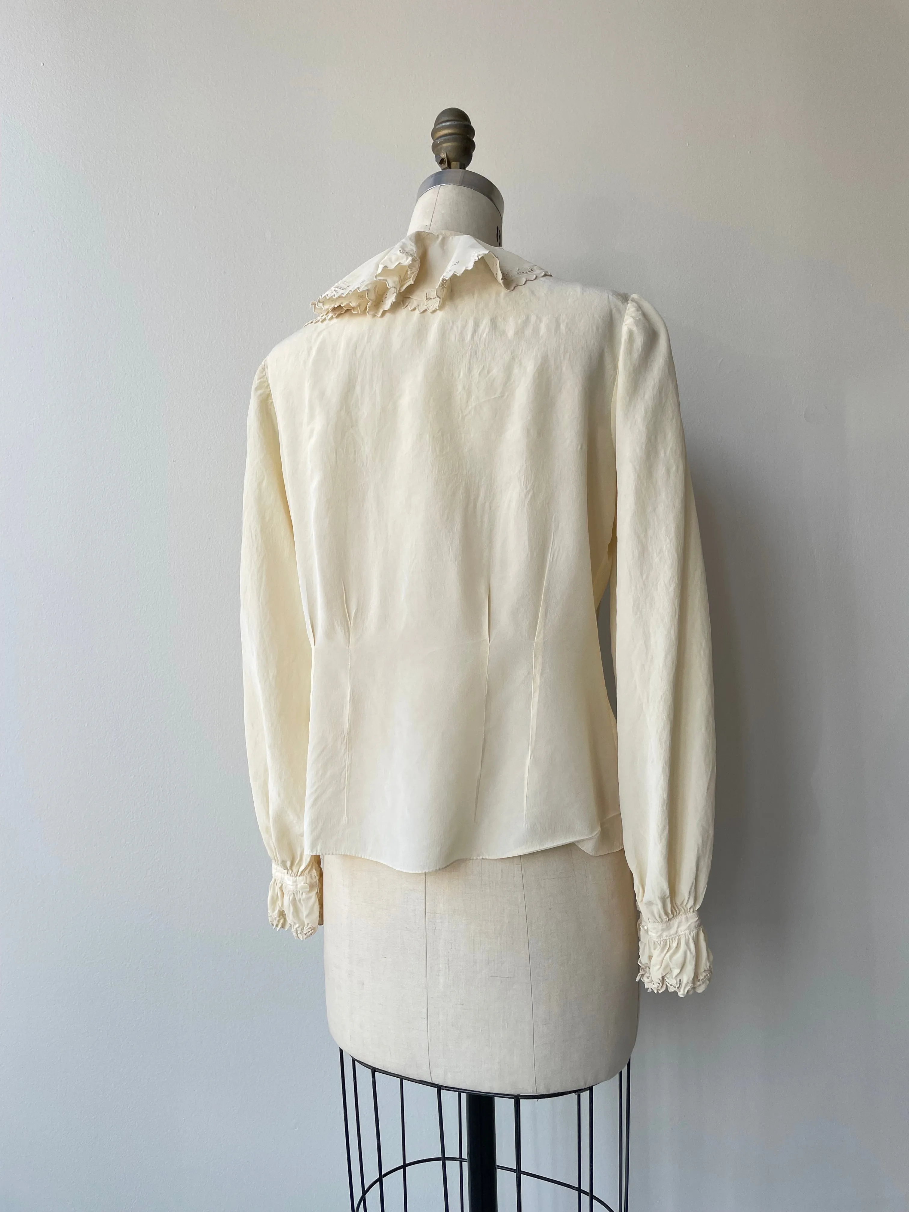 Nadine Silk Blouse, 1930s style