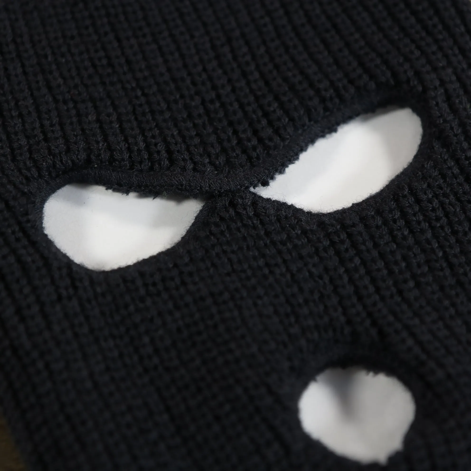 Navy Blue Knit Ski Mask | Three Hole Balaclava | Snug Fit