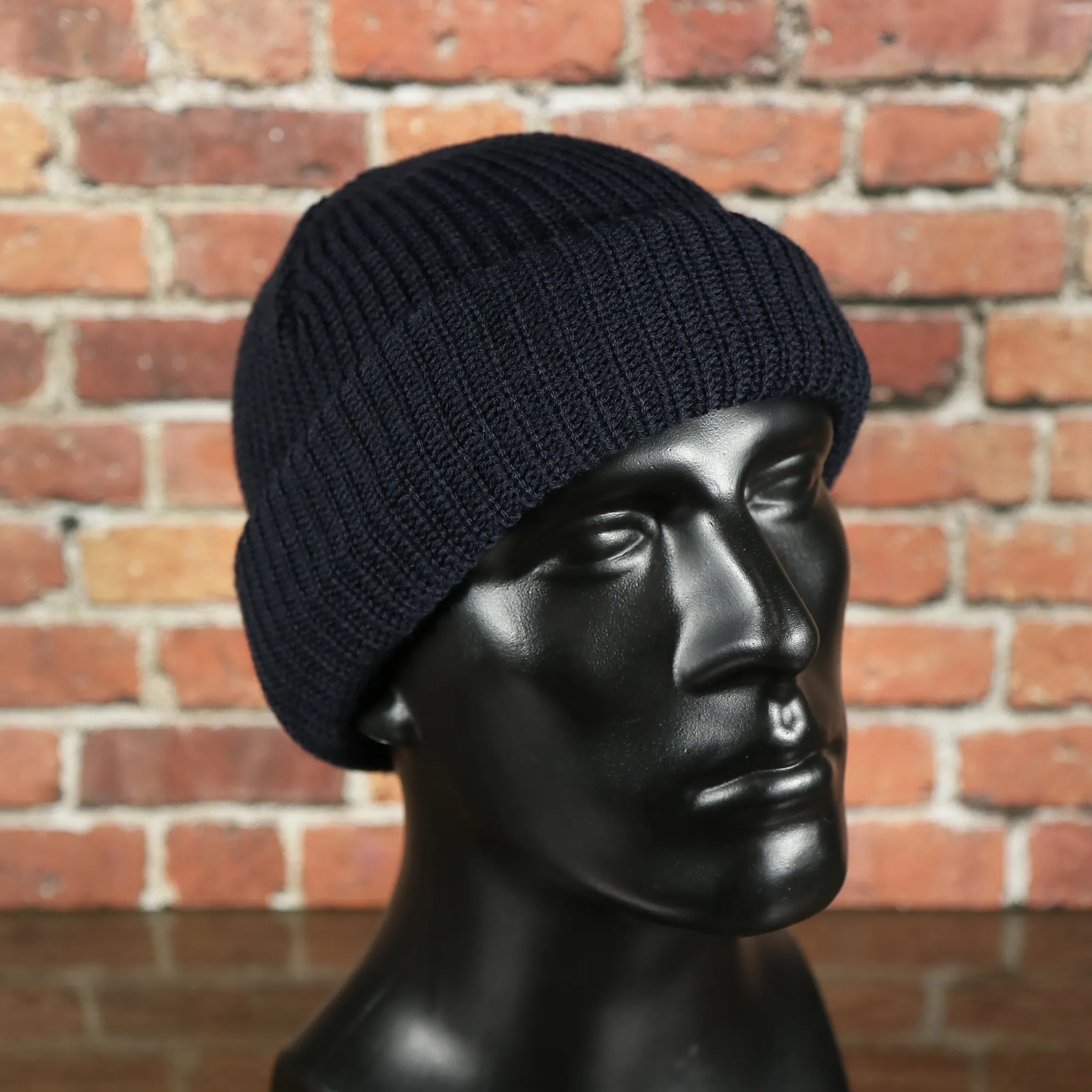 Navy Blue Knit Ski Mask | Three Hole Balaclava | Snug Fit