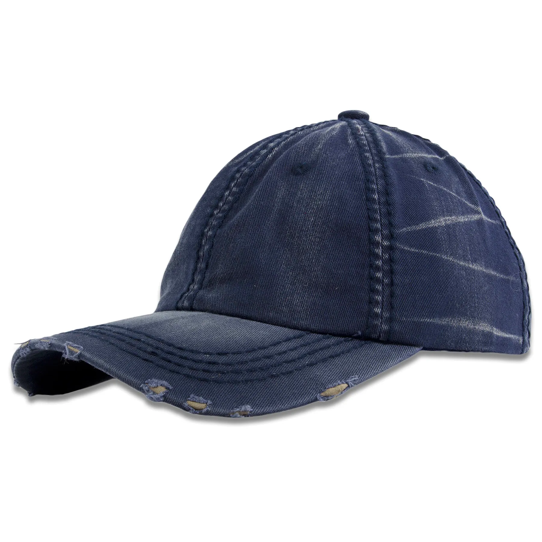 Navy Pigment Distressed Dad Hat