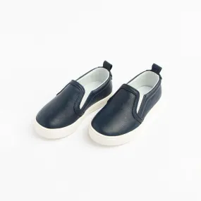 Navy Slip On Shoes - Classic Design