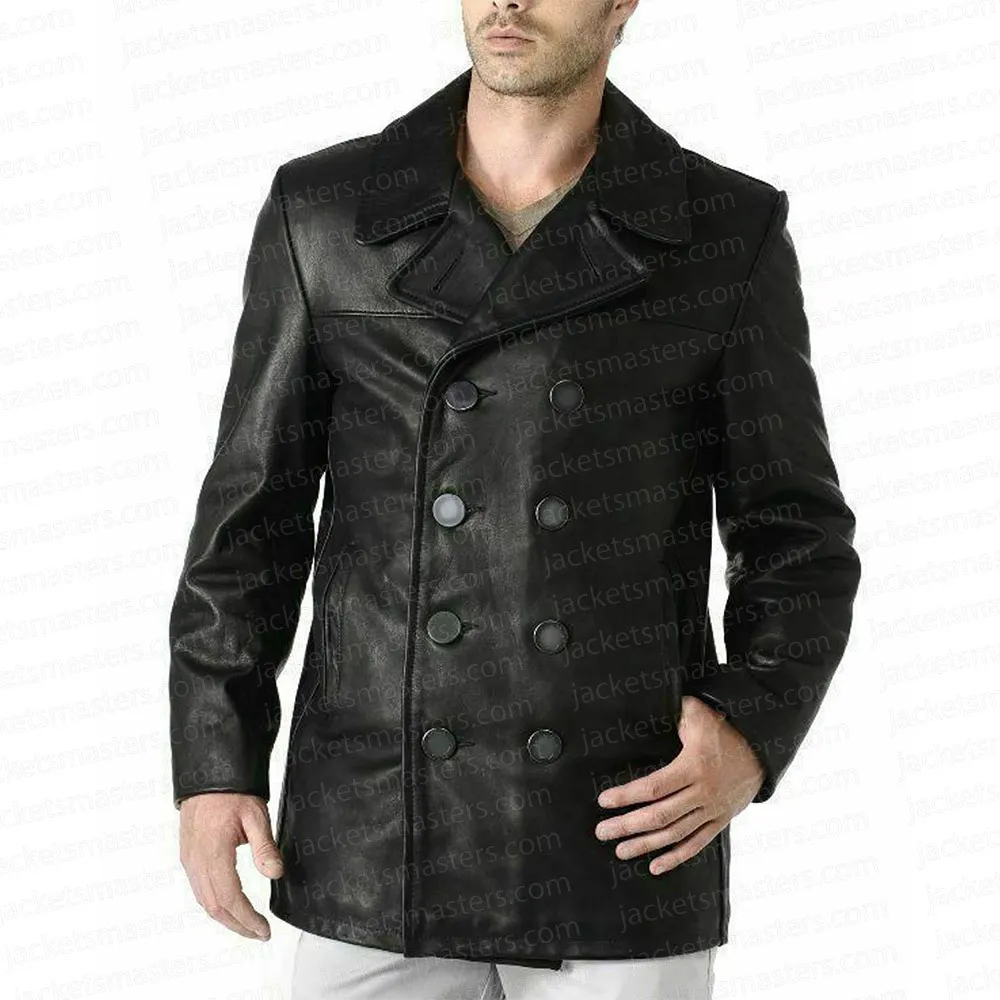 Negan The Walking Dead City Leather Peacoat