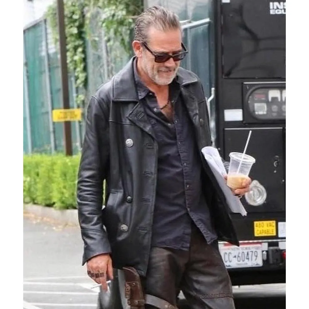 Negan The Walking Dead City Leather Peacoat