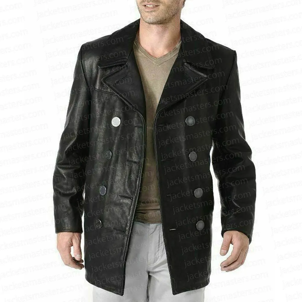 Negan The Walking Dead City Leather Peacoat