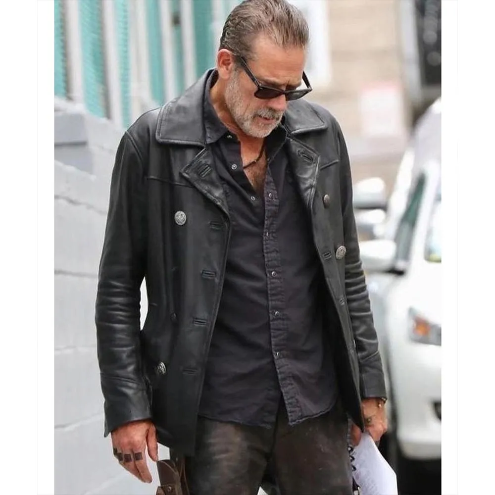 Negan The Walking Dead City Leather Peacoat