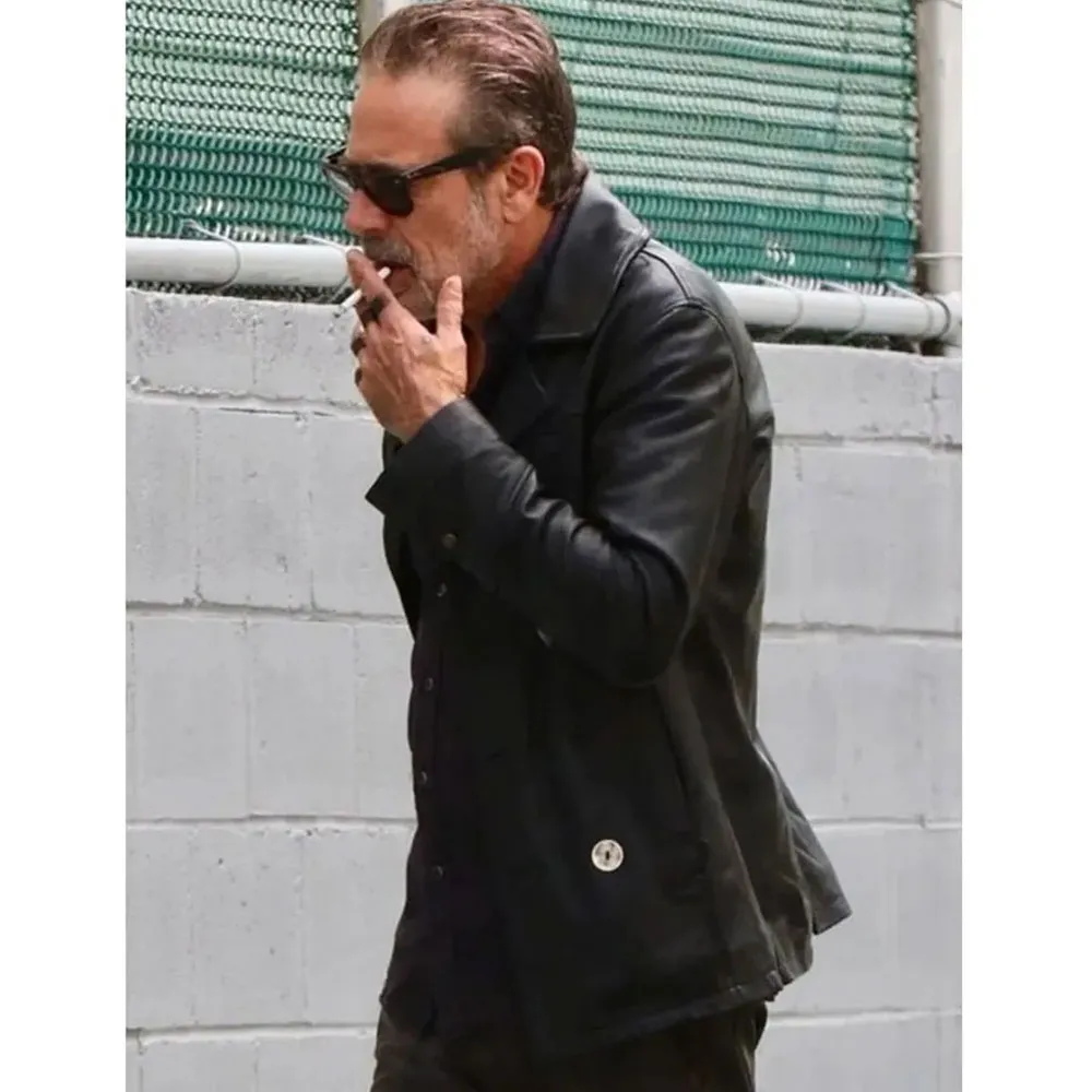 Negan The Walking Dead City Leather Peacoat