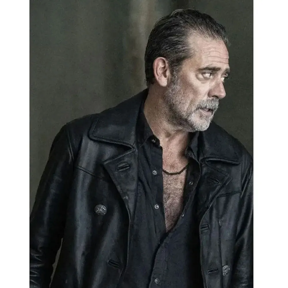 Negan The Walking Dead City Leather Peacoat