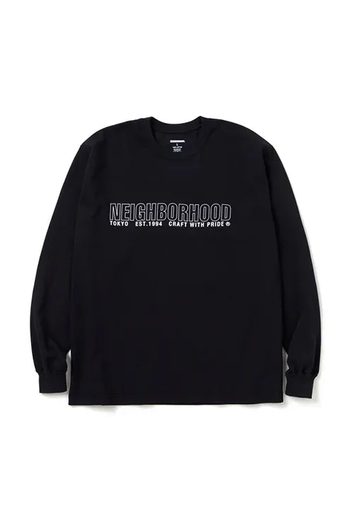 Neighborhood Crew Neck Long Sleeves Cotton T-shirt