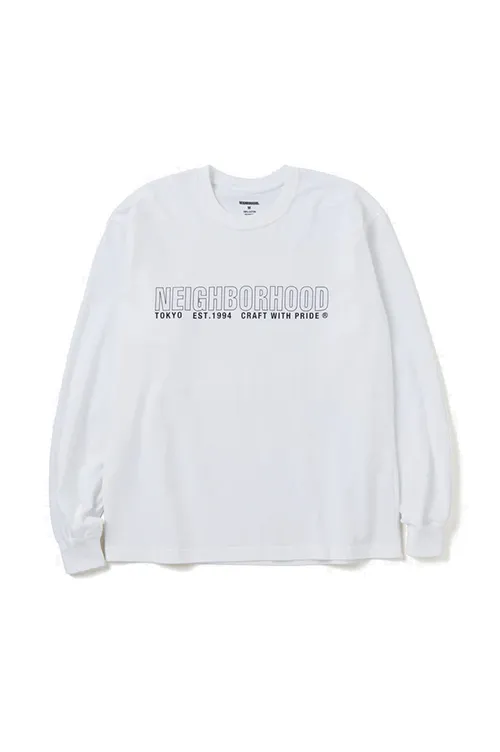 Neighborhood Crew Neck Long Sleeves Cotton T-shirt