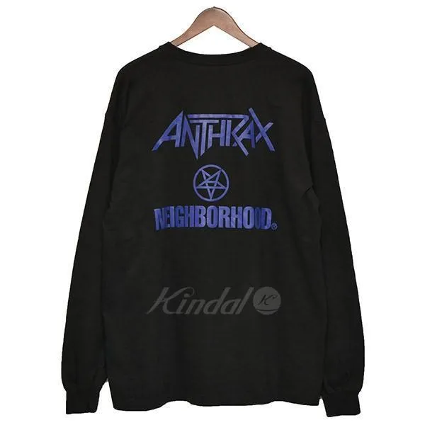 Neighborhood Long-Sleeve Cotton T-Shirt with Logo