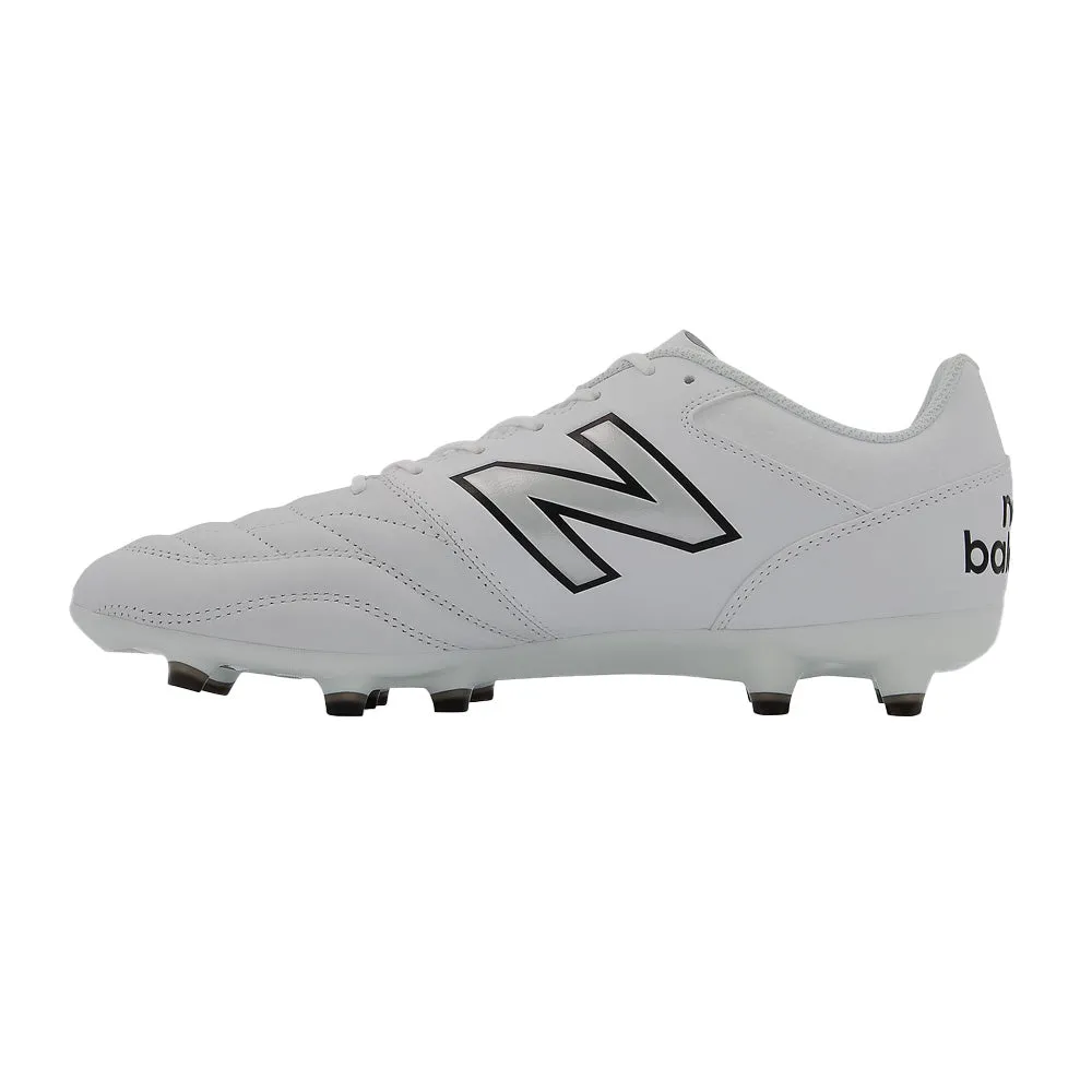 New Balance 442 V2 Team FG Football Boots White Black