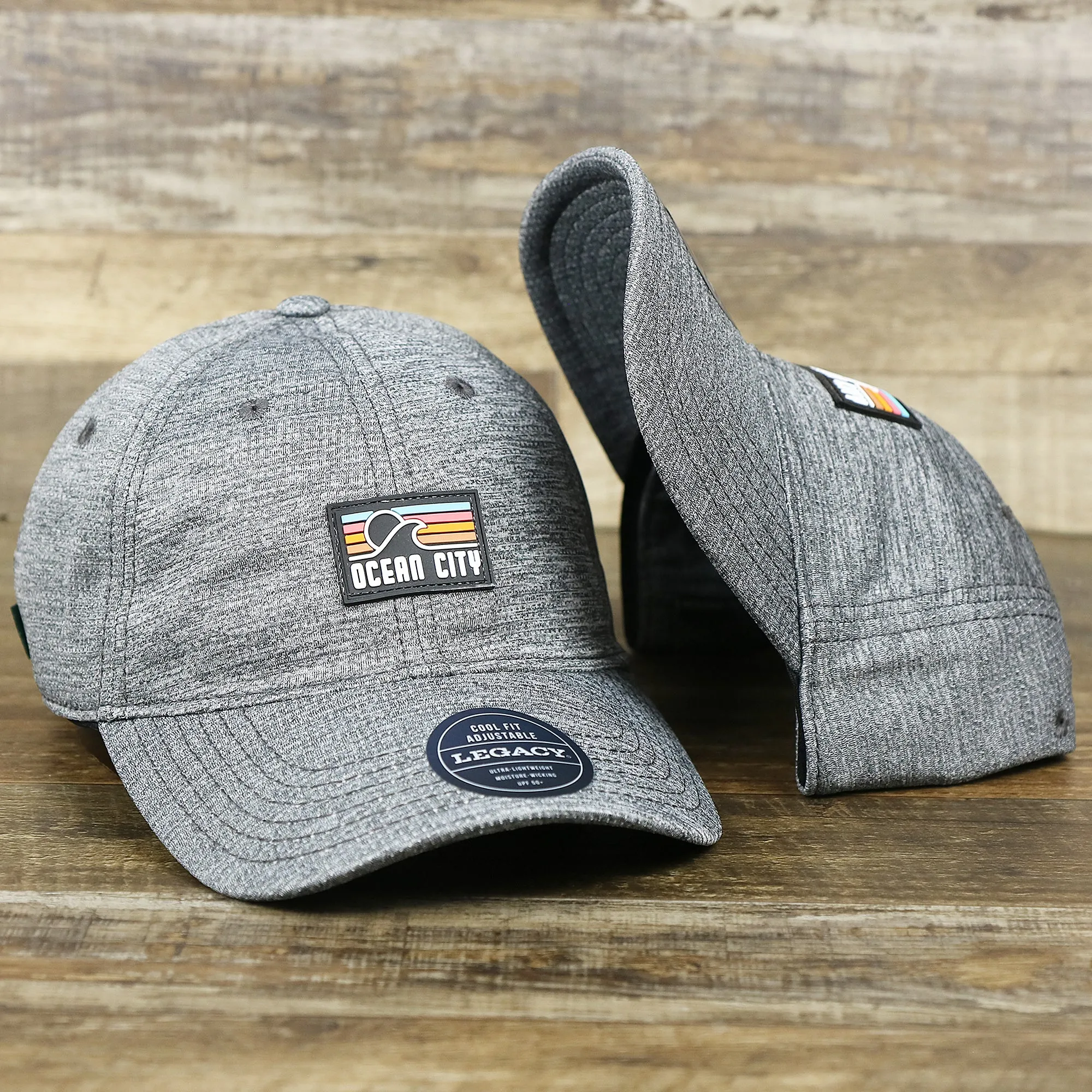 New Jersey High Point Performance Gray Dad Hat | Cool Fit Adjustable Dad Hat