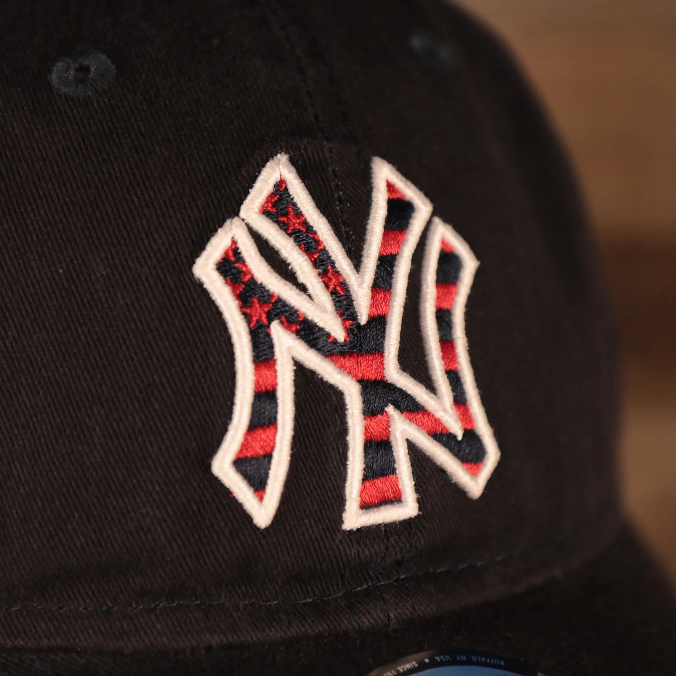 New York Yankees MLB 2021 Fourth of July On Field Navy Dad Hat