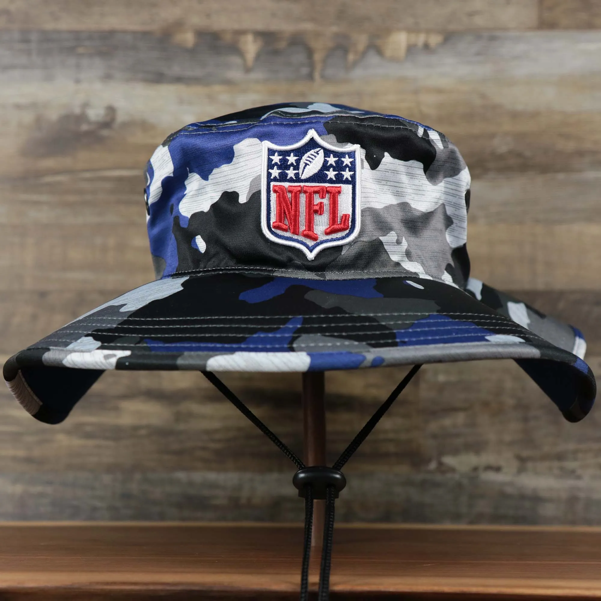 NFL Logo Summer Training Camp 2022 Camo Bucket Hat | Royal Blue