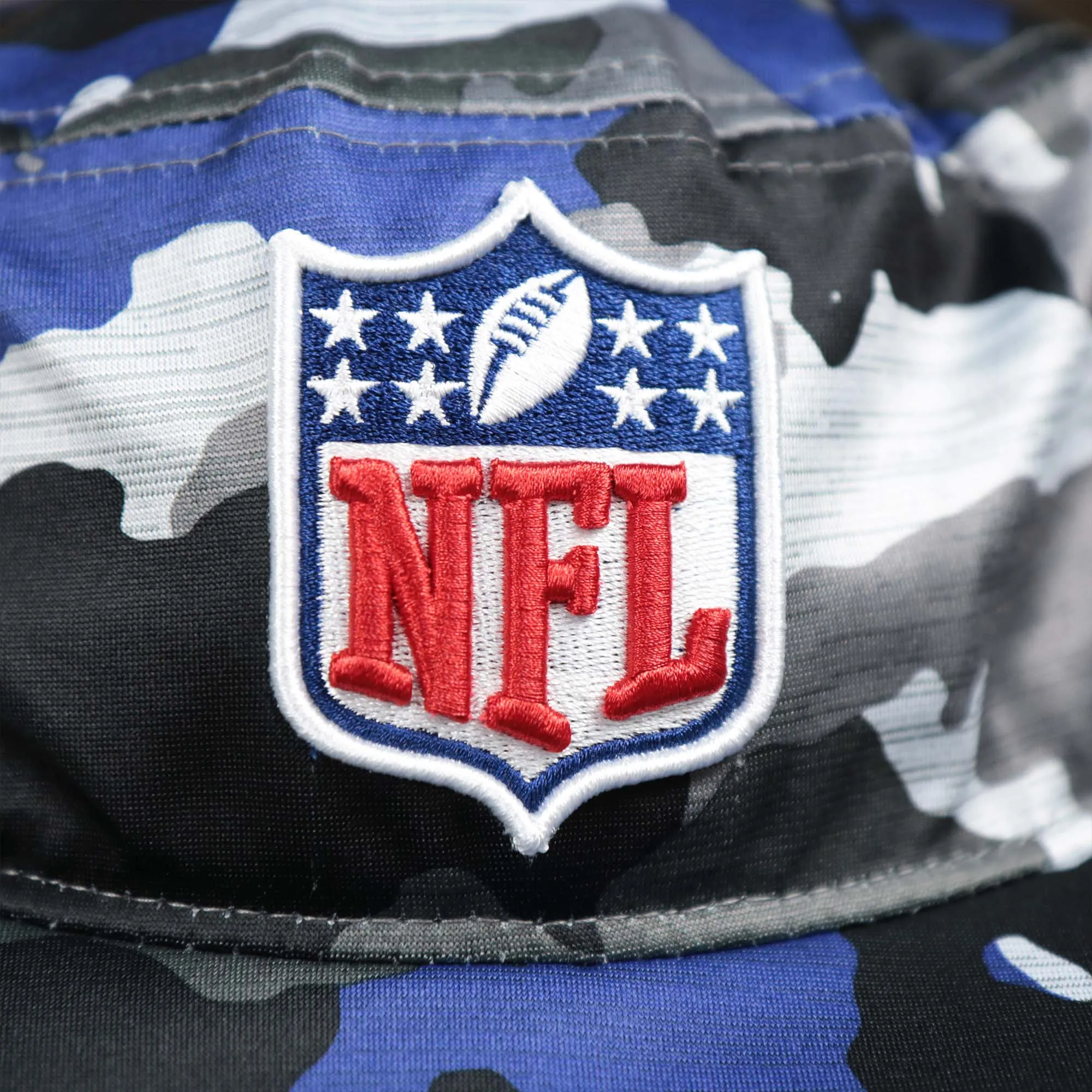 NFL Logo Summer Training Camp 2022 Camo Bucket Hat | Royal Blue