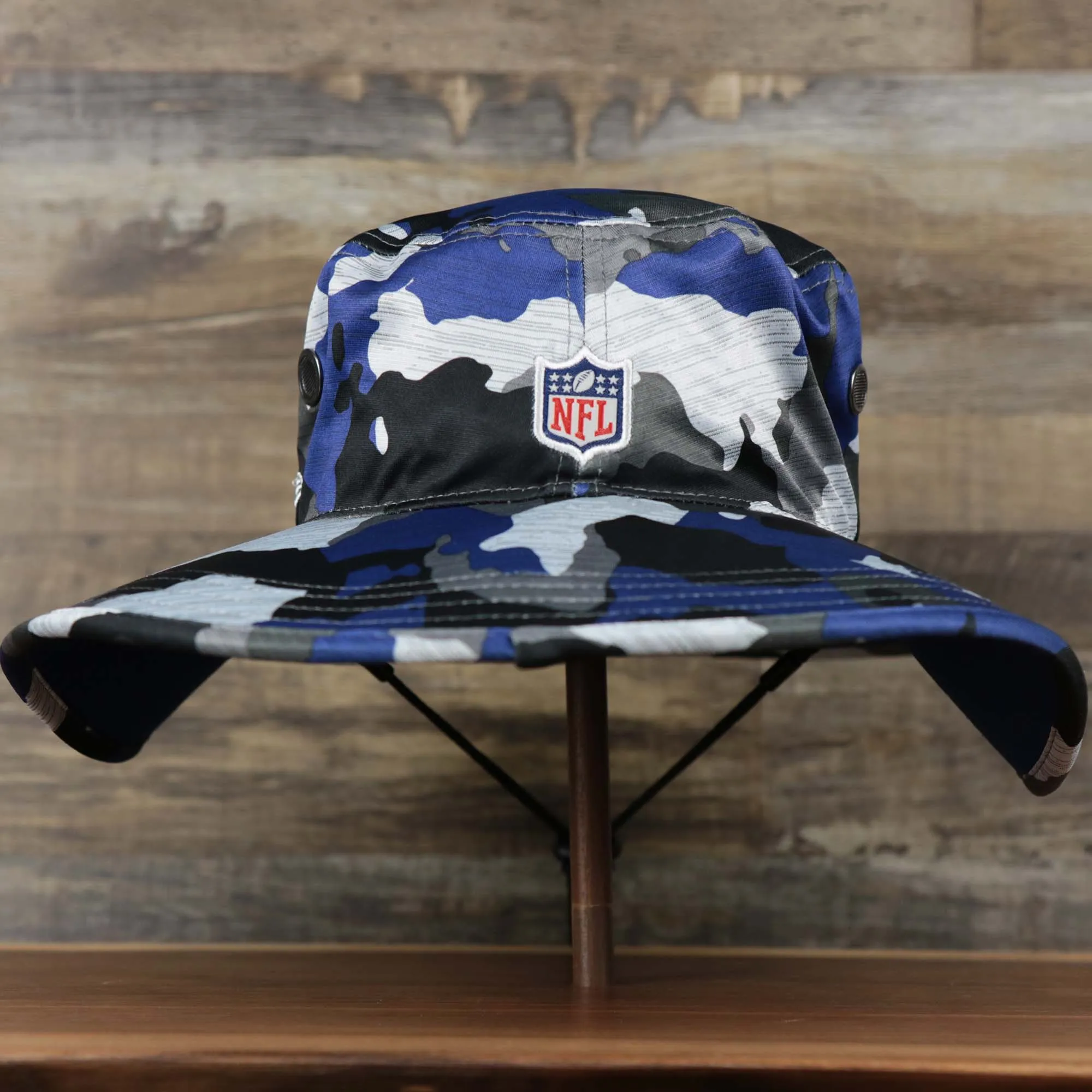 NFL Logo Summer Training Camp 2022 Camo Bucket Hat | Royal Blue