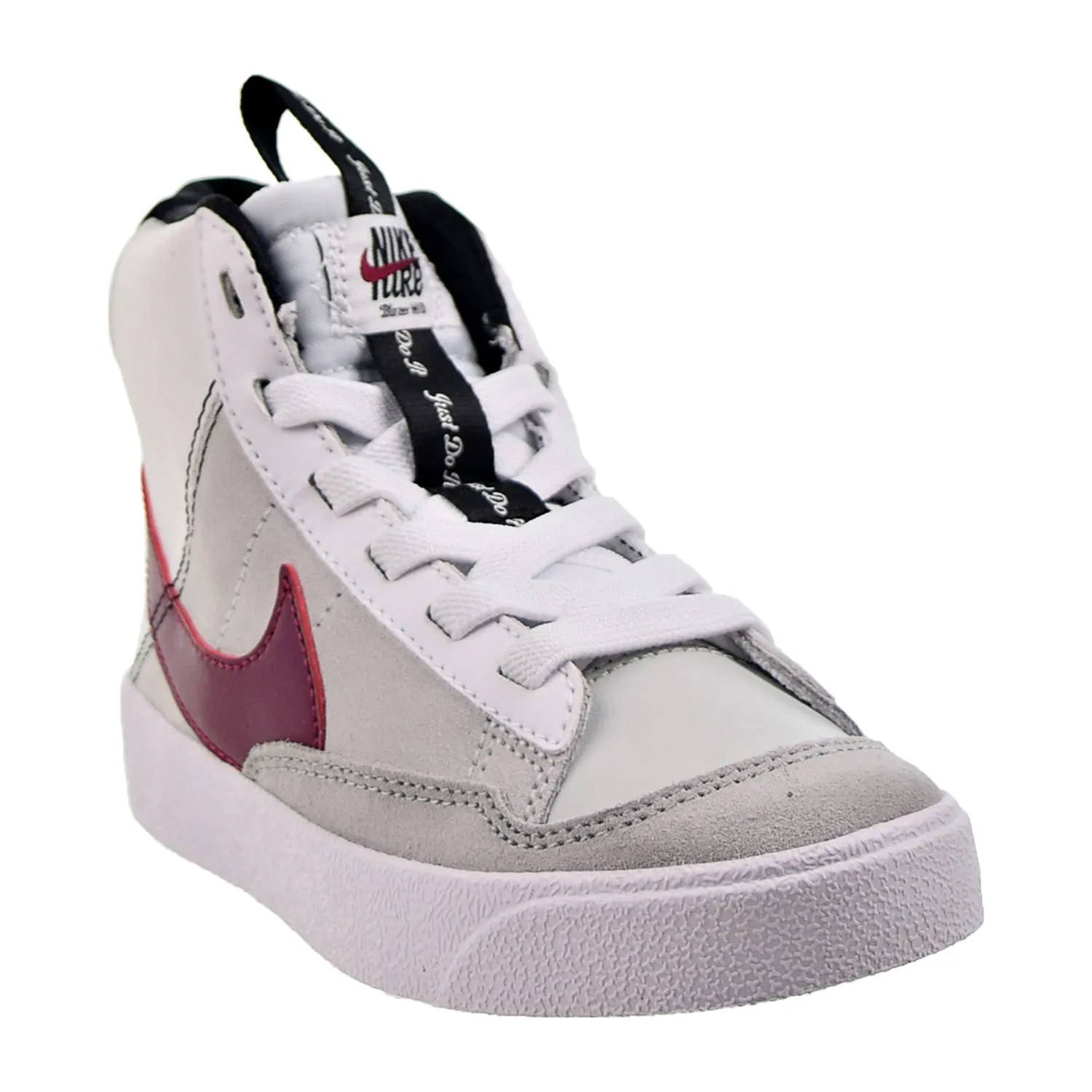 Nike Blazer Mid '77 SE Little Kids' Shoes White Rush Maroon - Buy Now