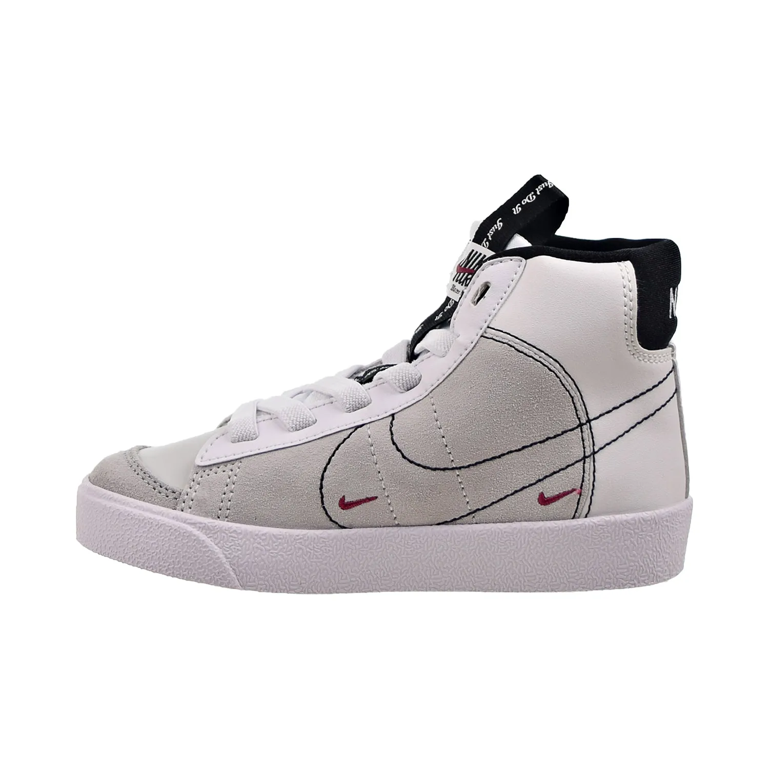 Nike Blazer Mid '77 SE Little Kids' Shoes White Rush Maroon - Buy Now